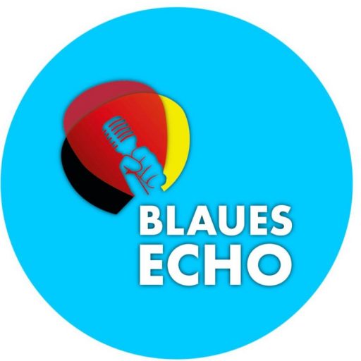 Blaues Echo
