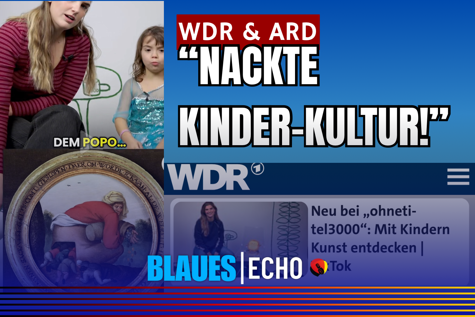 WDR ARD nackte Kinder Kultur ohnetitel3000: Mit Kindern Kunst entdecken – sexualisierende Inhalte unter Kunst-Deckmantel? Jeffrey Epstein Symbol für Medien-Vertuschung von Kinderschutz-Skandalen.