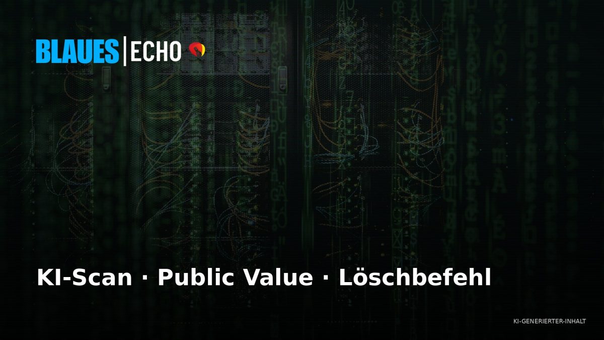 KI-Scan, Public Value, Löschbefehl