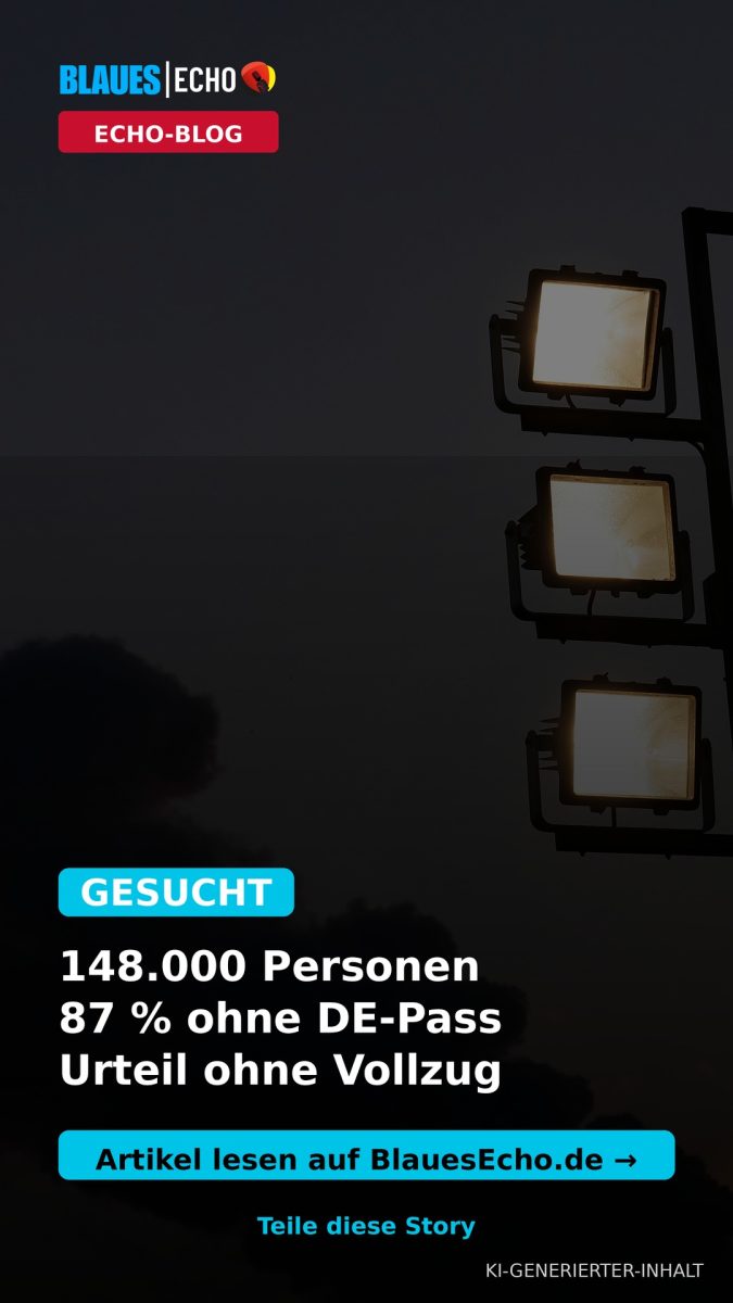 Offene Haftbefehle Story-Bild: 148.000 Gesuchte – Blaues Echo