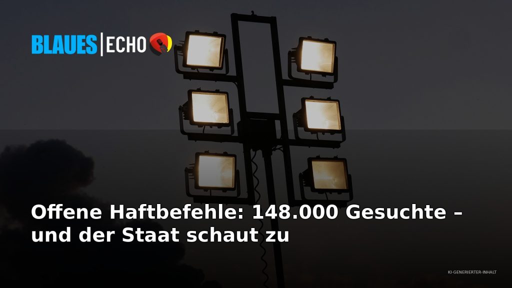 Offene Haftbefehle: Polizei-Flutlicht bei Nacht